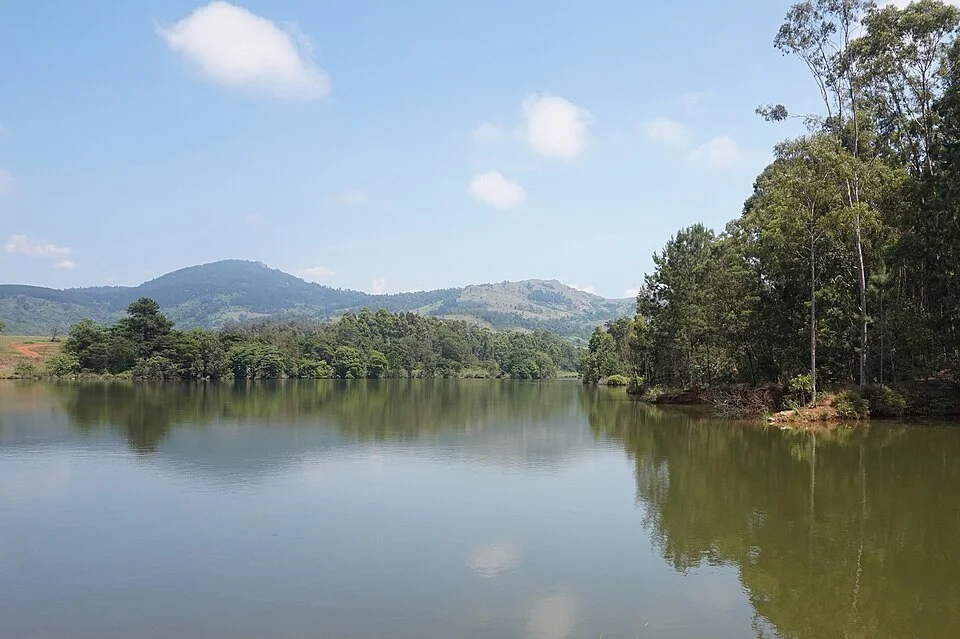 Mlilwane koruma alanındaki göl