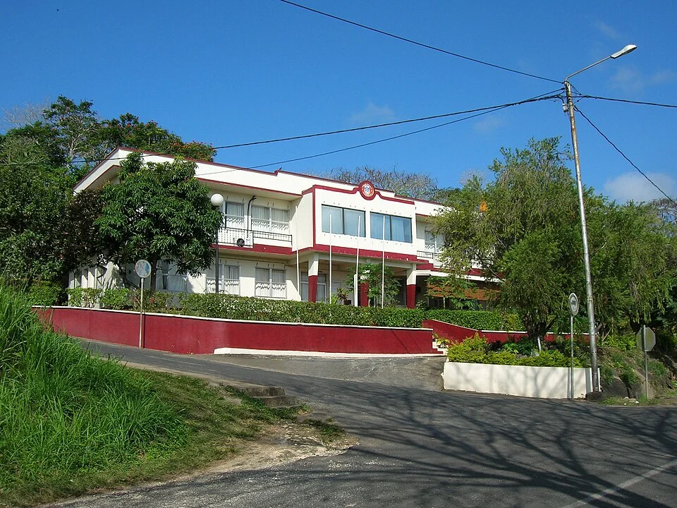 Historical street view in central Port Vila, Vanuatu
