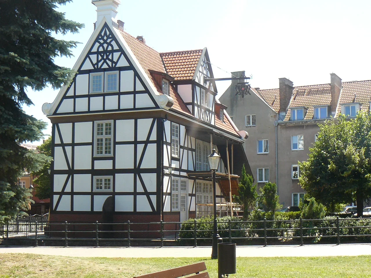 Radunia Kanalı yanında değirmenciler lonca evi, Gdańsk, 2013