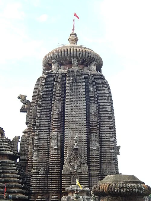 Side view of Lingaraj Temple in Bhubaneswar