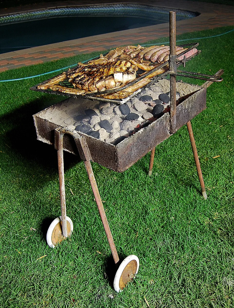 South African braai example; March 2008, not a Johannesburg restaurant photograph.