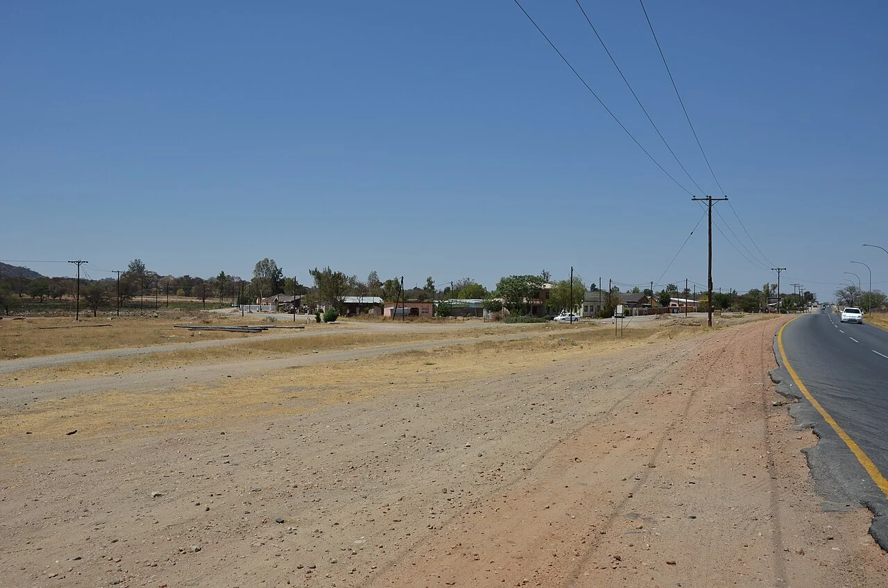 Francistown road setting; September 2014, not a museum interior
