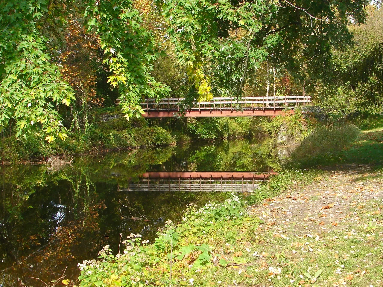 Canal view at Allentown Canal Park, archive