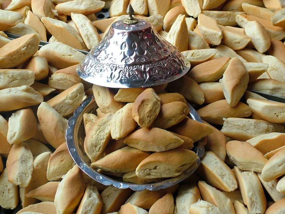 Beypazarı kurularının sergilendiği ürün sahnesi, Ankara ili, Eylül 2005; bugünkü stok ve fiyat değildir.