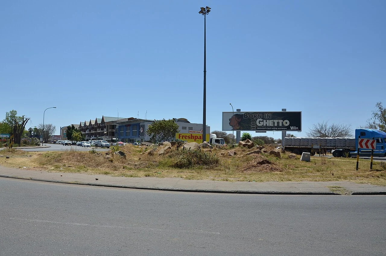 Somerset East, Francistown; September 2014 road junction