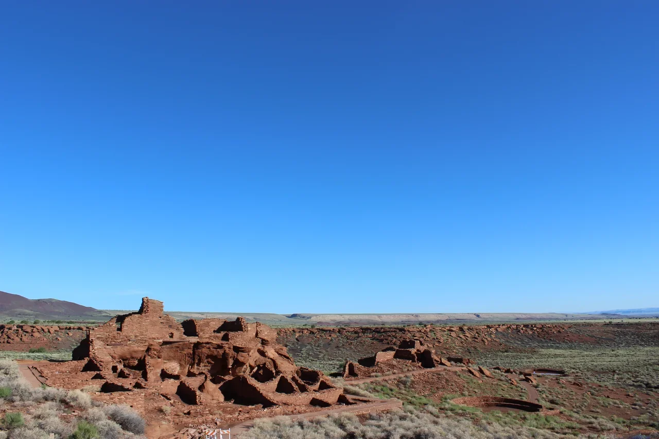 Archival stone settlement at Wupatki National Monument outside Flagstaff