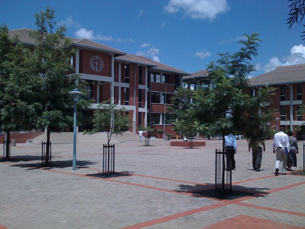 Francistown merkez meydanı; Şubat 2009 şehir ortamı
