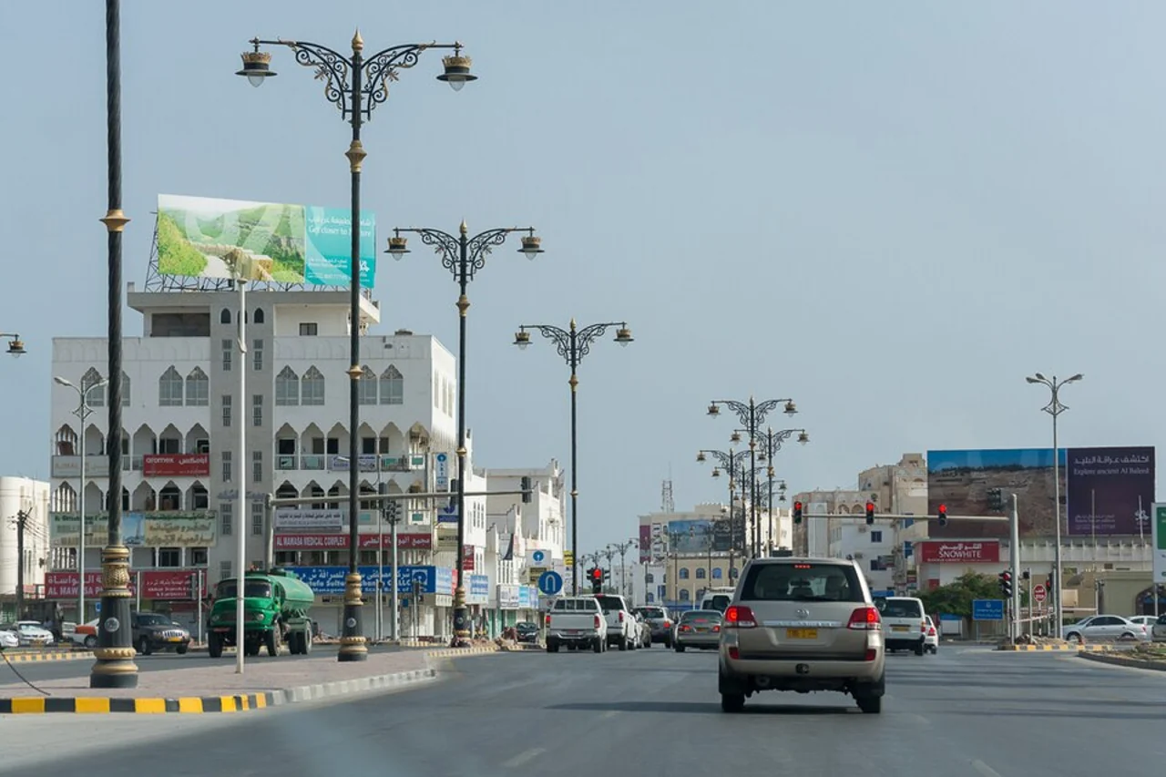 Salalah, An Nahdah Caddesi; Eylül 2013 şehir görünümü