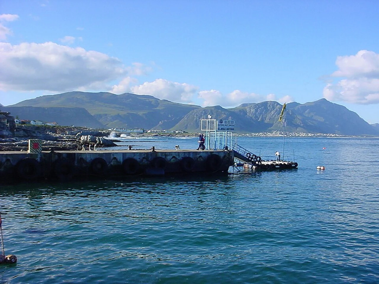 New Harbour, 2004; not permission to enter working quays.