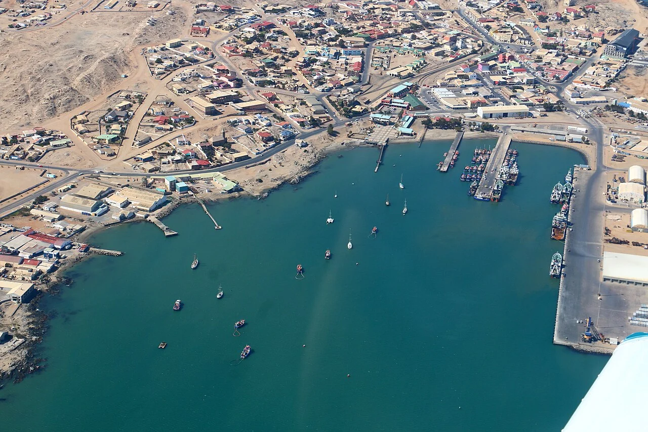 Lüderitz limanı, 27 Ekim 2016; hava görünümü