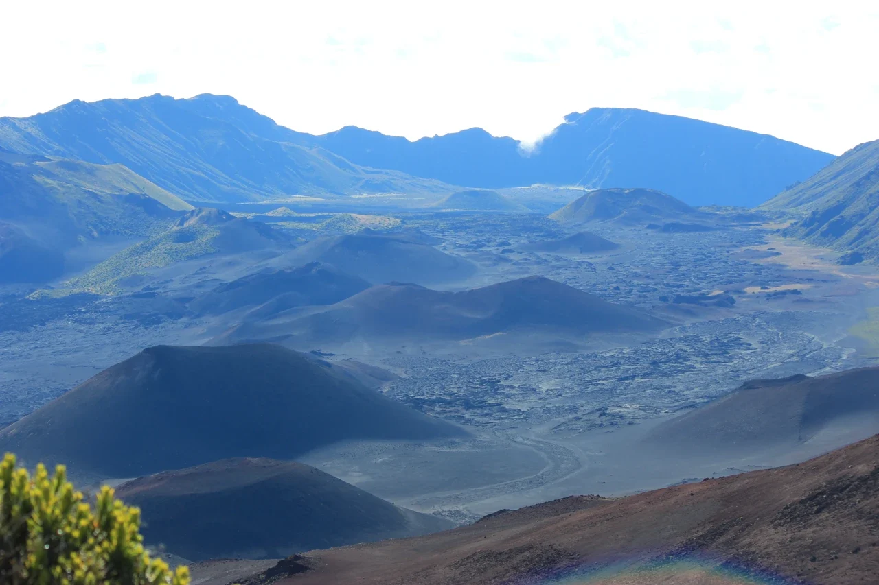 Haleakala crater floor and volcanic cones, NPS archive