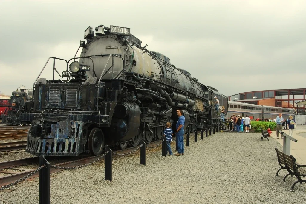 Union Pacific 4012 steam locomotive at Steamtown, NPS archive