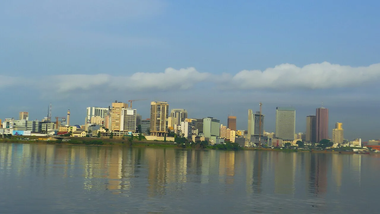 Abidjan and Ébrié Lagoon; Aman ADO, 7 March 2020