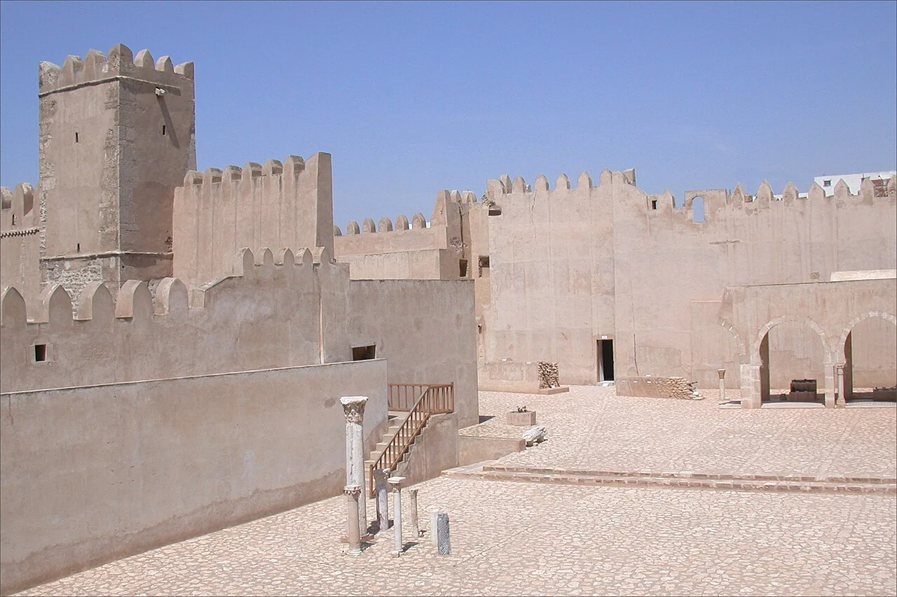 Sfax Kasbah courtyard; April 2002