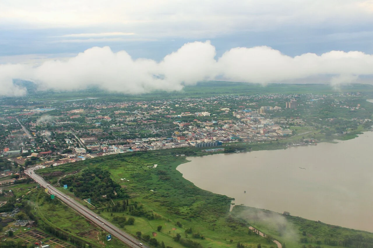 Kisumu kent ve göl çevresi; Nisan 2015