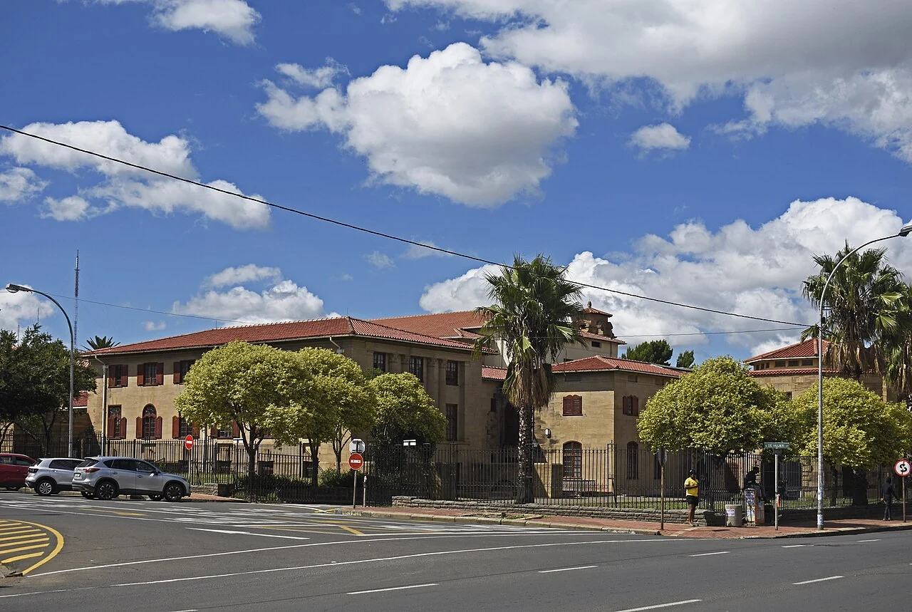 Bloemfontein City Hall exterior from the southwest; 2 April 2025