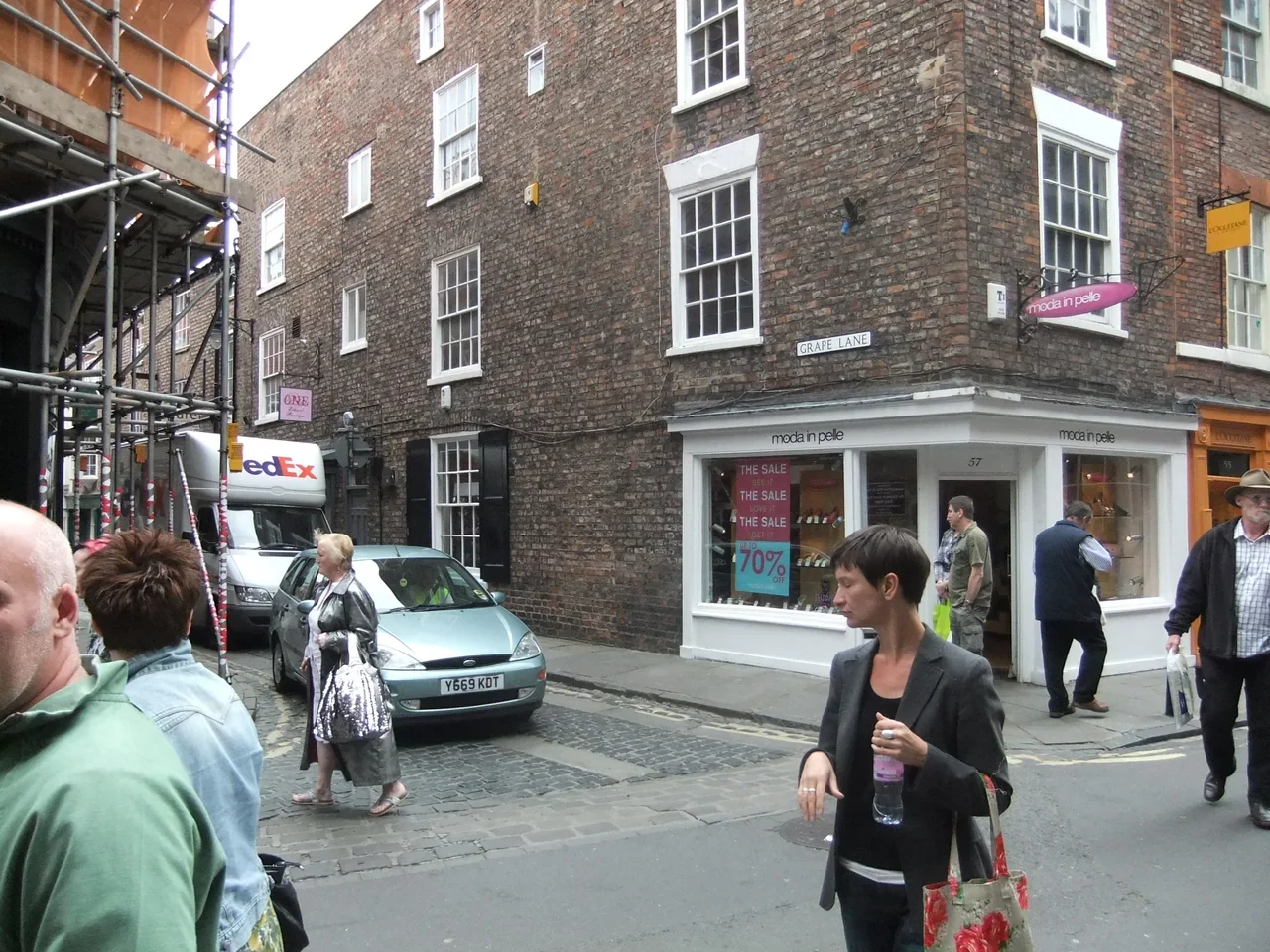 York Grape Lane tarihi sokak görünümü, 2011