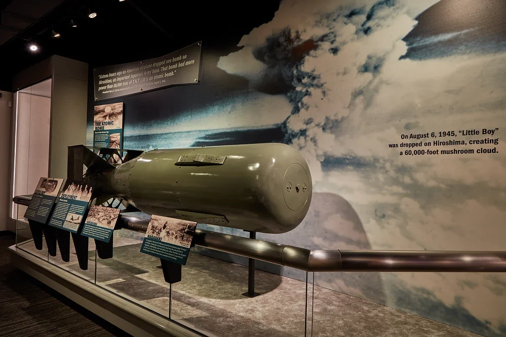 Bomb-related exhibit object at the K-25 museum