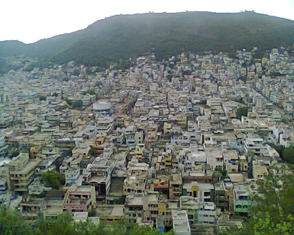 Vijayawada city view from Gandhi Hill