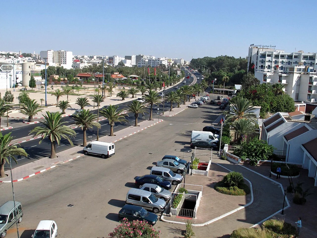 Mohamed V boulevard in Agadir; 15 October 2007