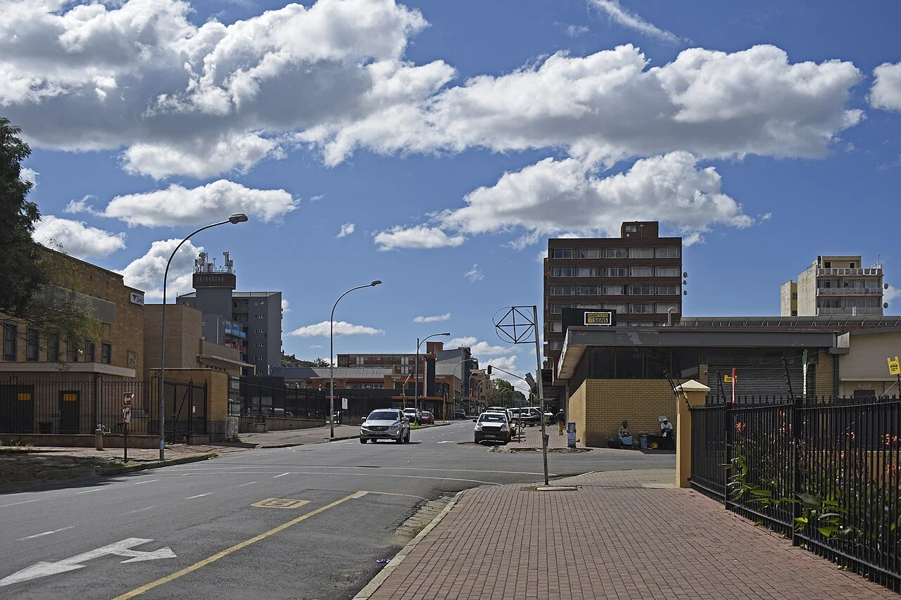 Aliwal Street northeast from the National Museum; 2 April 2025, not a museum interior