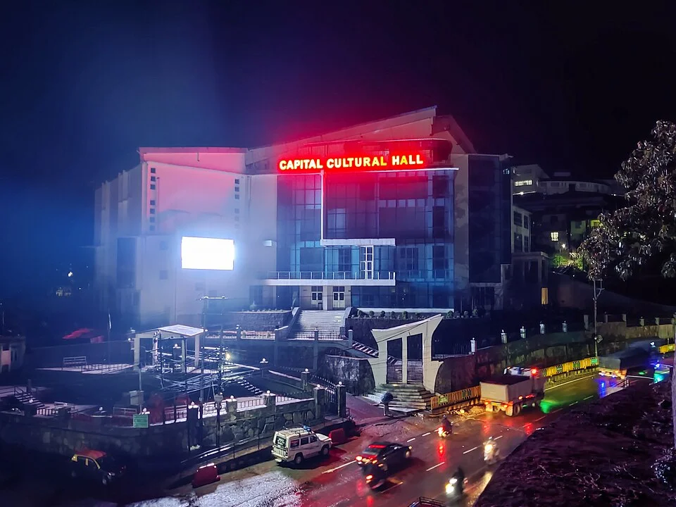 Exterior of Capital Cultural Centre at P. R. Hill in Kohima