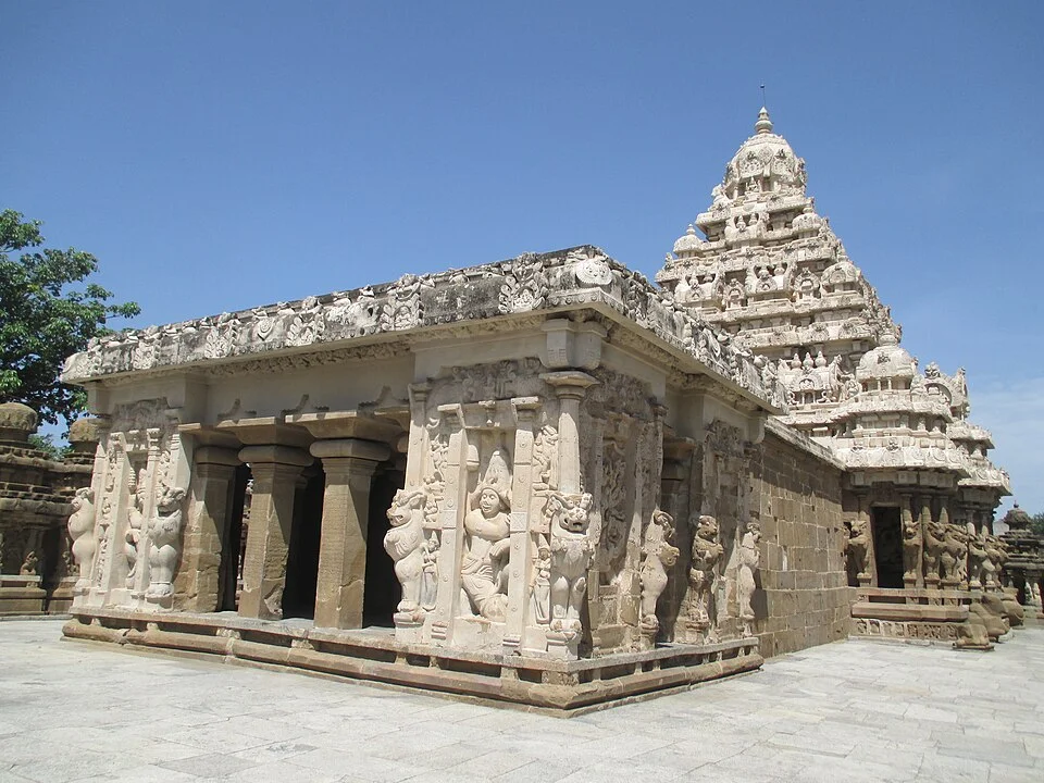 Kanchipuram Kailasanathar tapınağının tarihî mimarisi