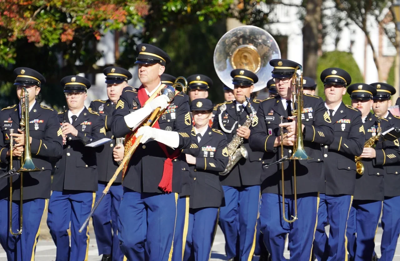 TRADOC band contingent at the Fort Monroe parade,9November2024 archive