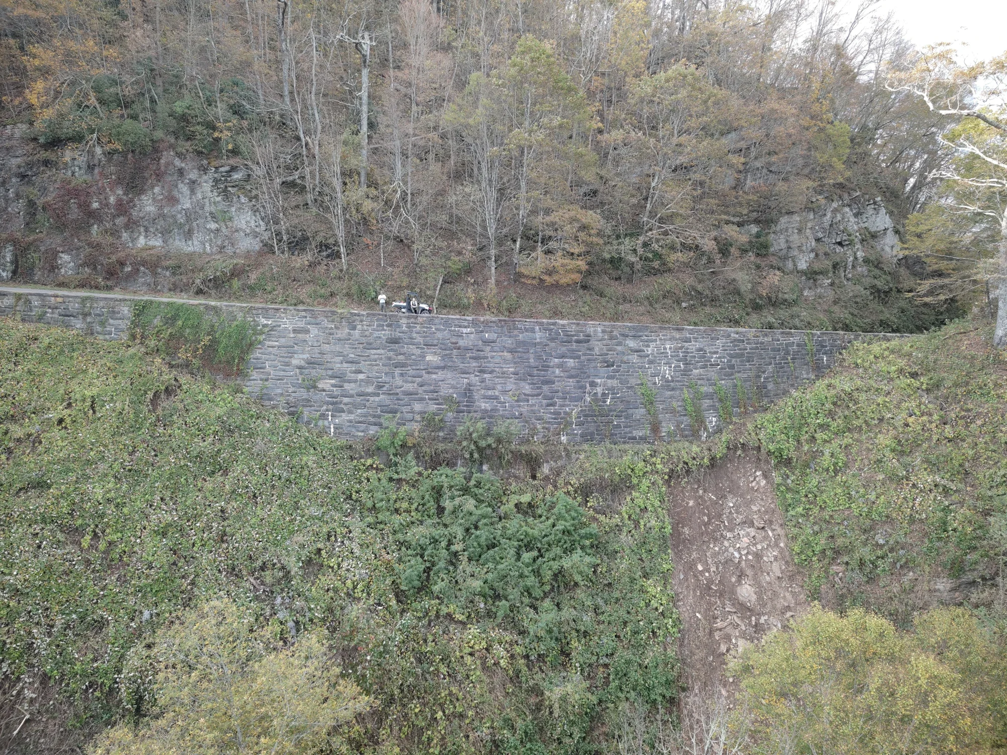 Archive slide damage near Blue Ridge Parkway milepost 319
