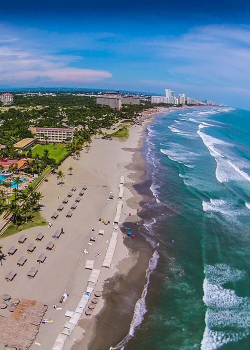 Acapulco Guerrero Barra Vieja plajı, Ağustos 2014