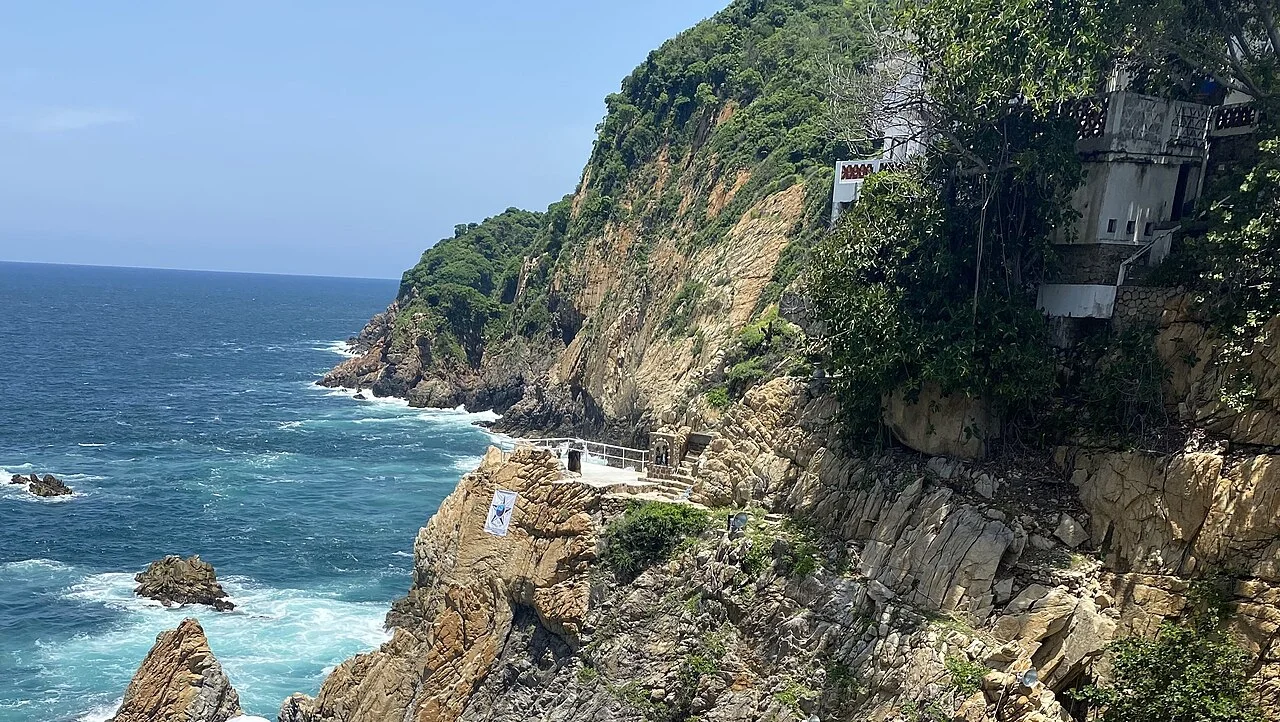 Acapulco La Quebrada kayalık sahili, Temmuz 2021