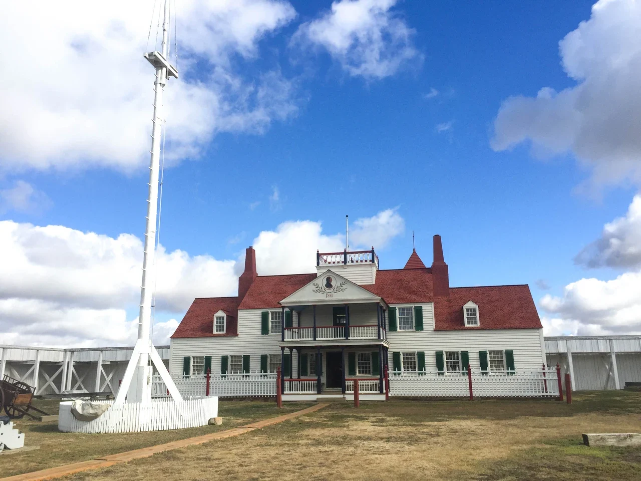 Facade of Bourgeois House Visitor Center at Fort Union, NPS archive