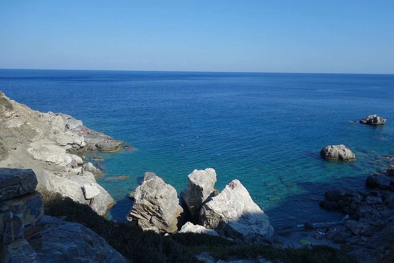 Small beach on the Agia Anna coast of Amorgos, 2018