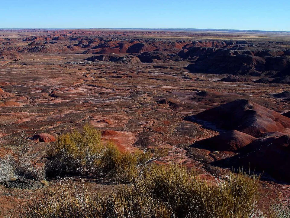 Painted Desert in Petrified Forest National Park, Arizona, 2004