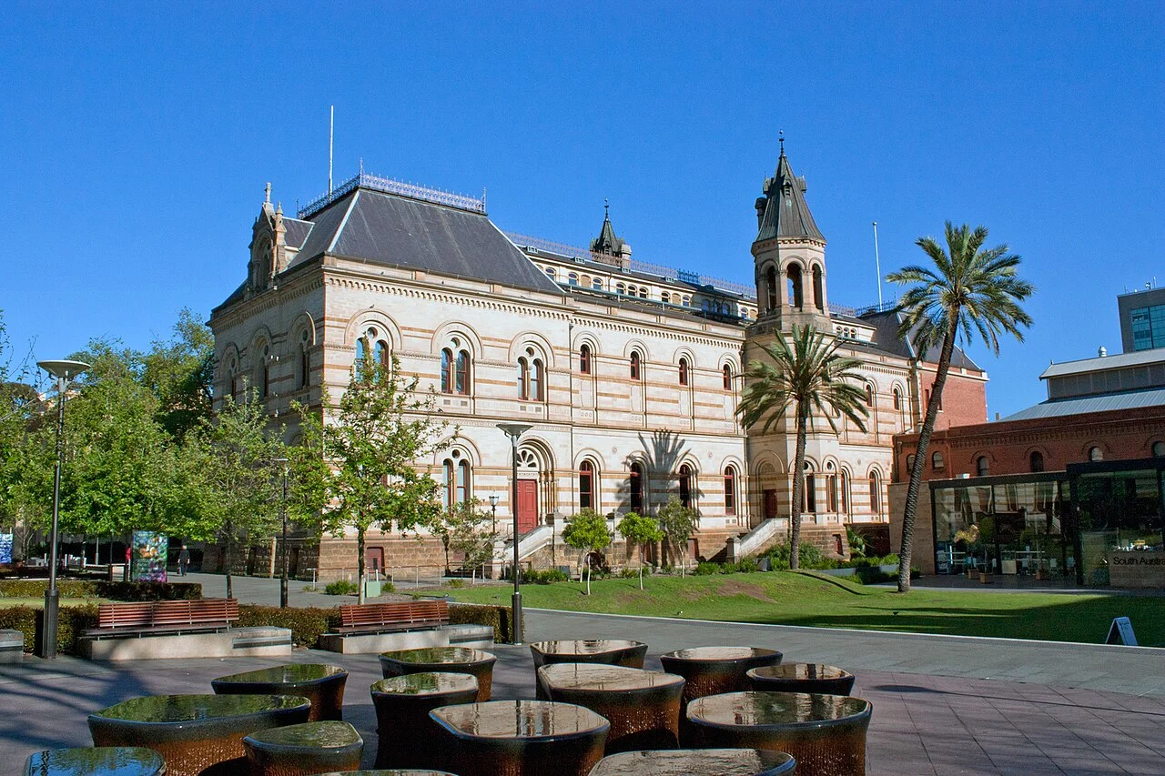 South Australian Museum exterior on Adelaide North Terrace, 2010