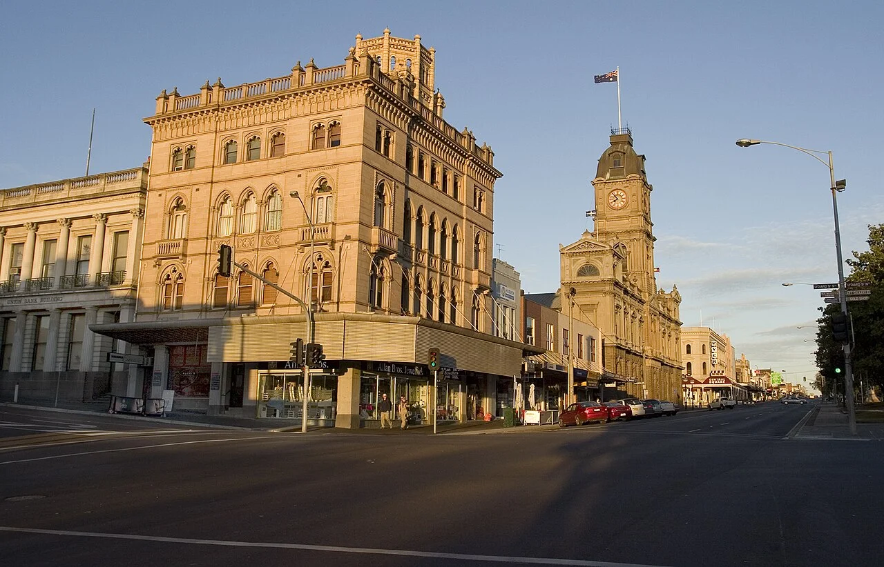 Ballarat merkez sokak görünümü, Mart 2007
