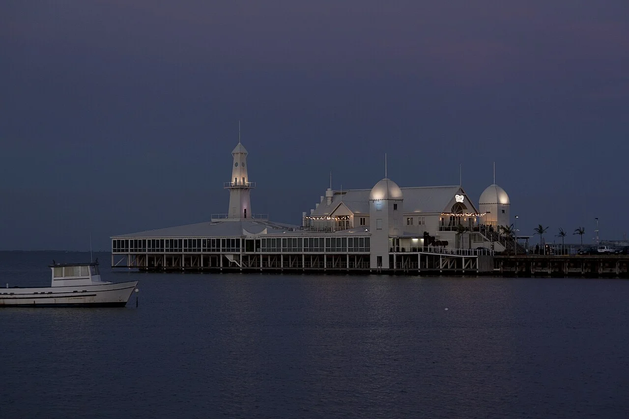 Cunningham Pier setting in Geelong, October2014