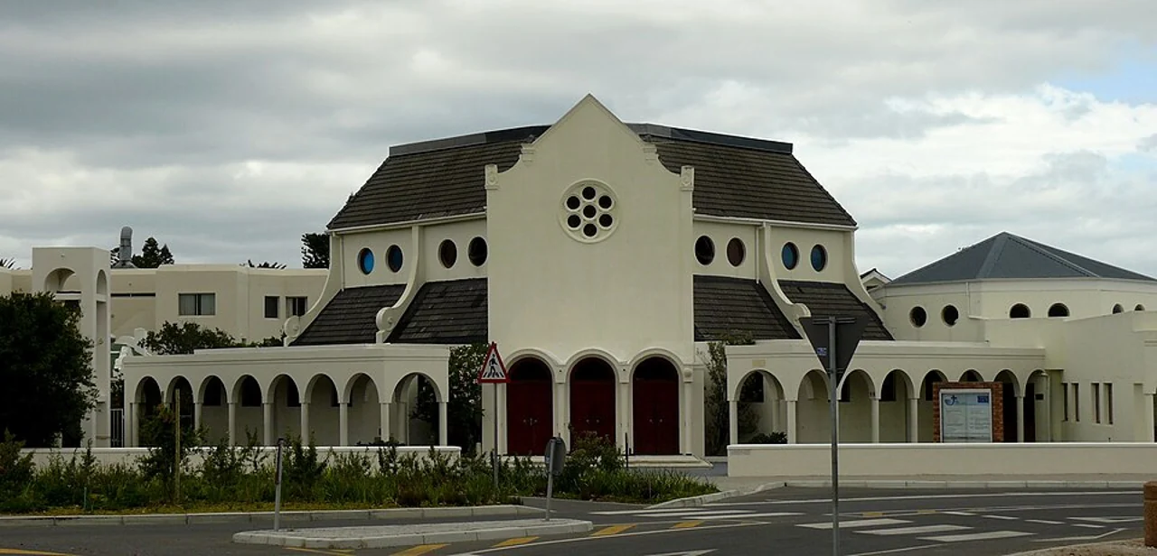 Hermanus NG church exterior, 2012; town context, not a museum interior.