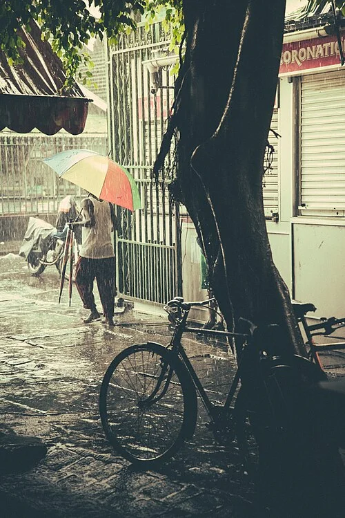 Street scene by Port Louis Central Market