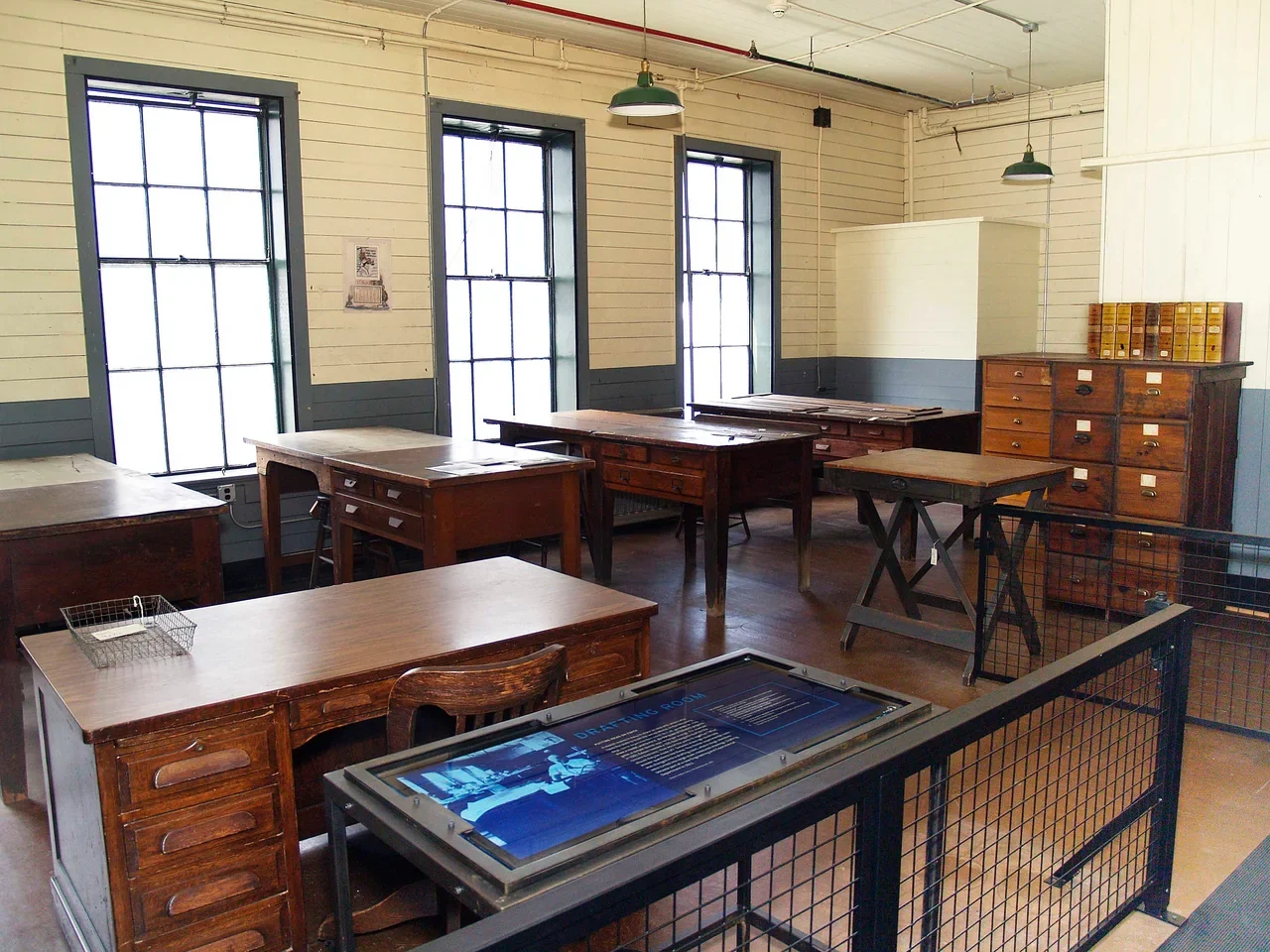 Edison laboratuvarında ikinci kat çizim odası, NPS arşivi