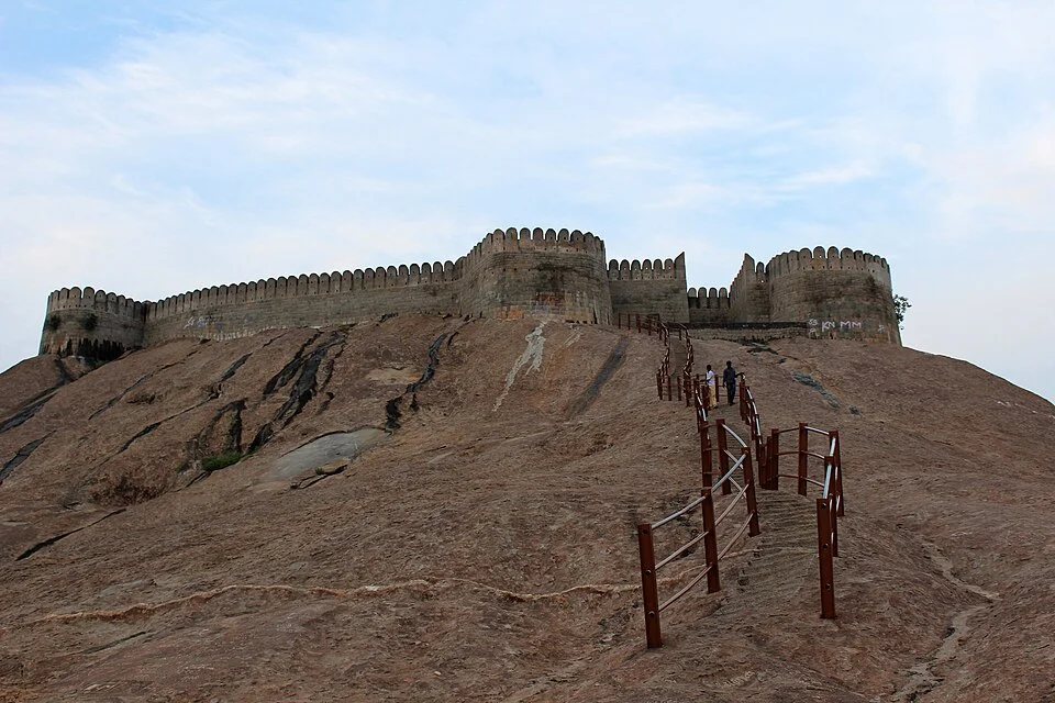 Namakkal kaya kalesinin görünümü