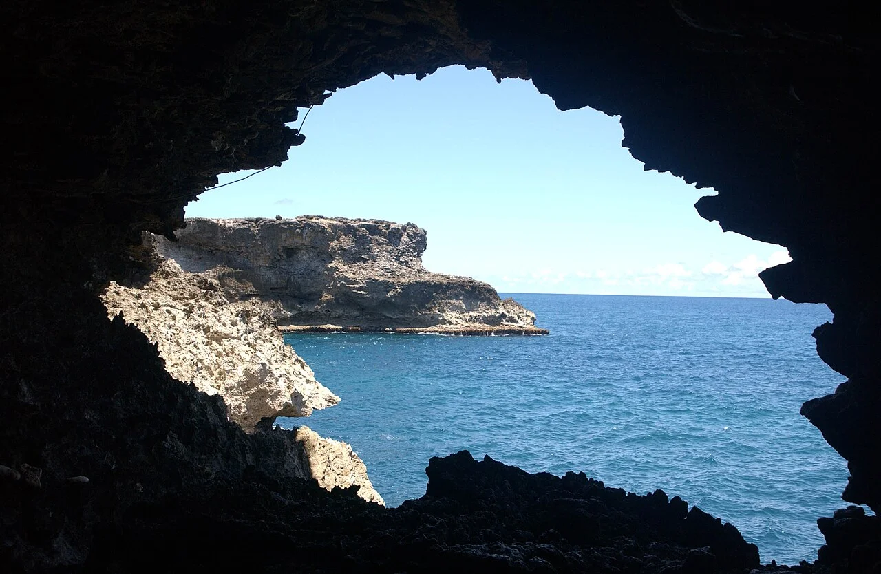 Coastal view at Animal Flower Cave, Barbados, 2005