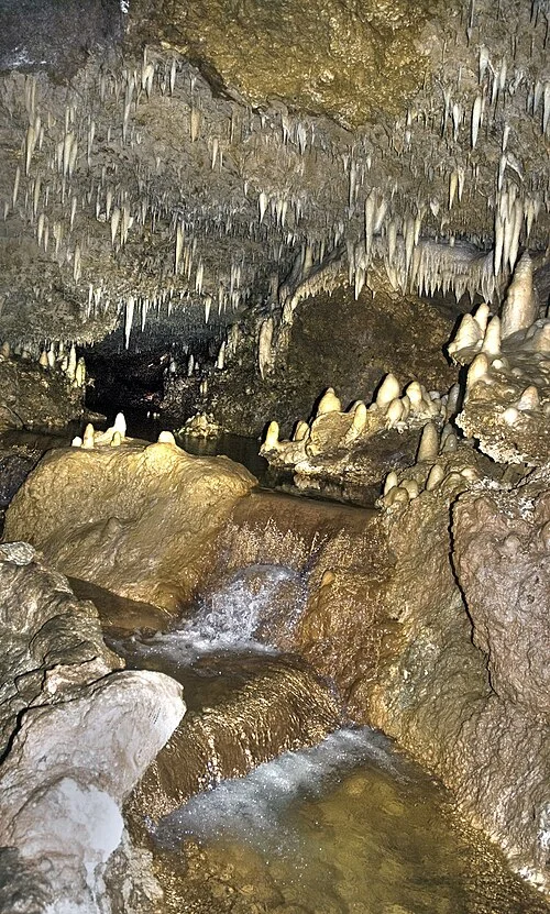 Natural formations at Harrison's Cave, Barbados, 2012