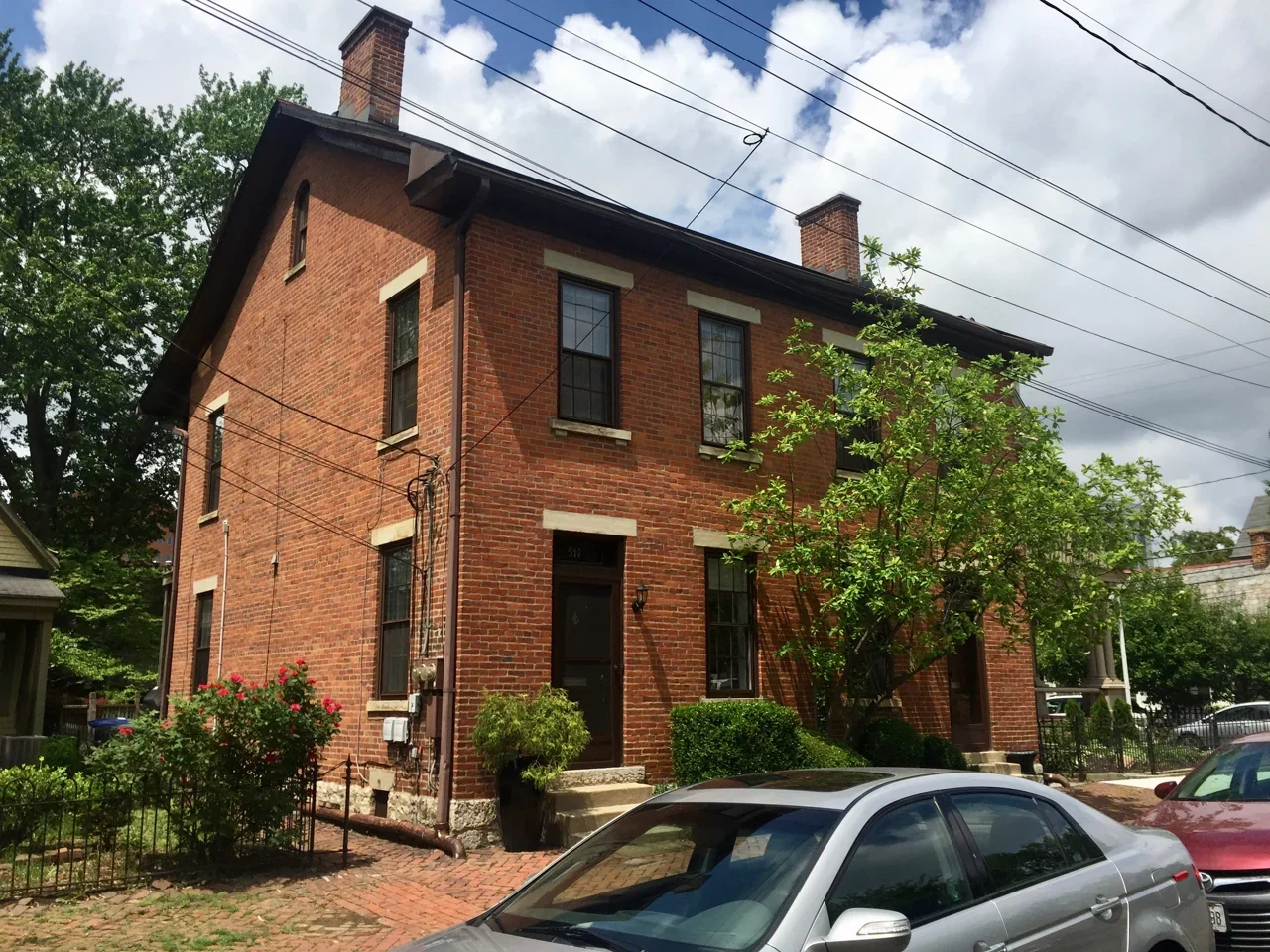 Historic brick house on City Park Avenue in Columbus German Village