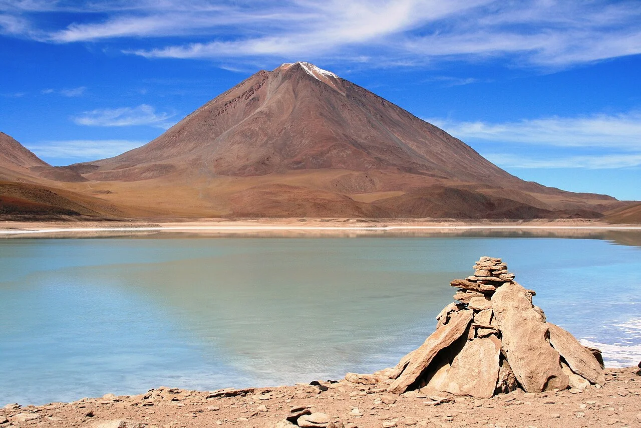 Laguna Verde and Licancabur landscape in Bolivia, 2008