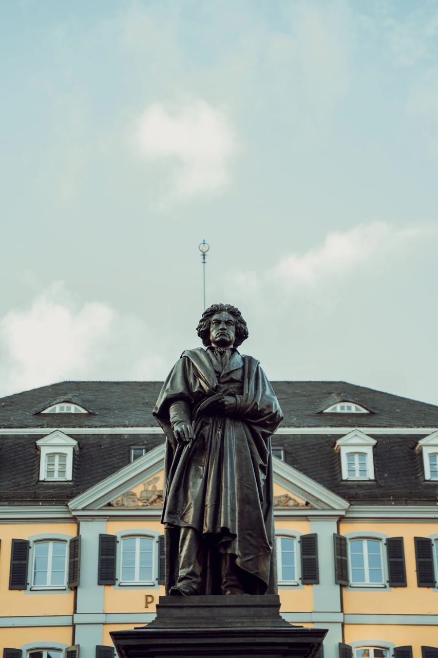 The Beethoven monument in central Bonn