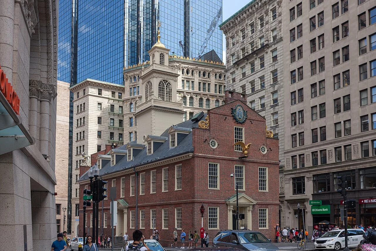 Boston tarihî Old State House dış yapısı, 2017