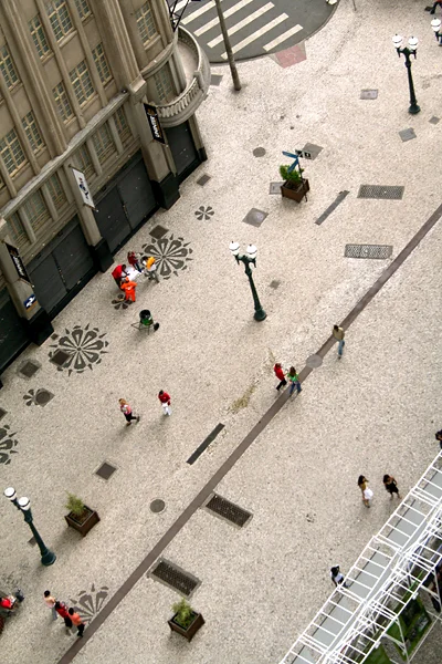 Curitiba Rua XV de Novembro sokak görünümü, Mart 2006; Largo da Ordem fotoğrafı değildir