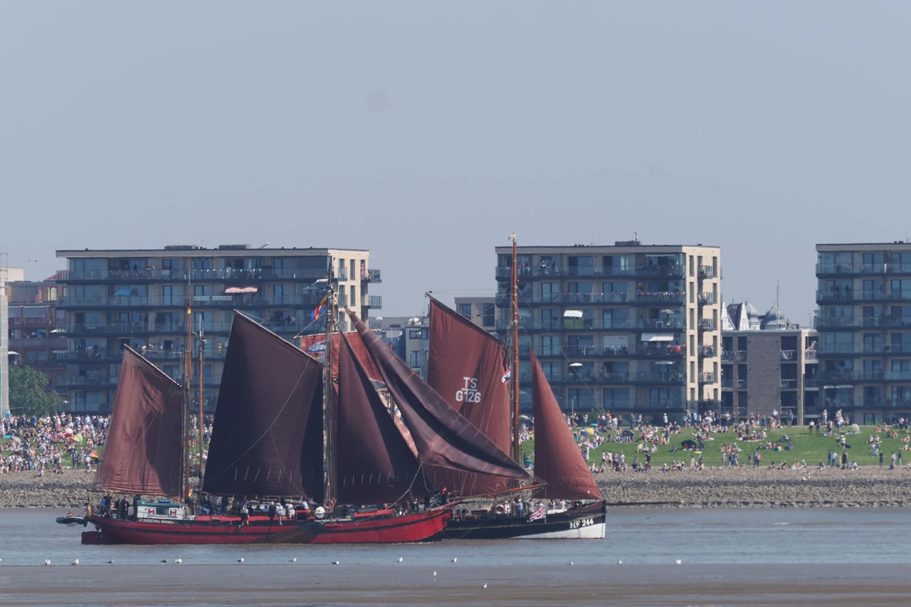 A sailing ship in Bremerhaven harbour