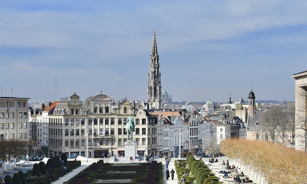 Mont des Arts üzerinden Brüksel merkezinin görünümü; 7 Mart 2015 kırpılmış arşiv fotoğrafı.